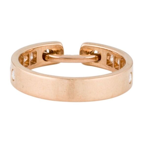 Nouvel Heritage Tuxedo Ring in Rose Gold with Diamonds - Picture 7 of 10